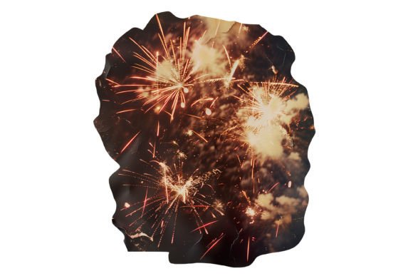 Christmas Fireworks PNG: Illustrations for Festive Web Design