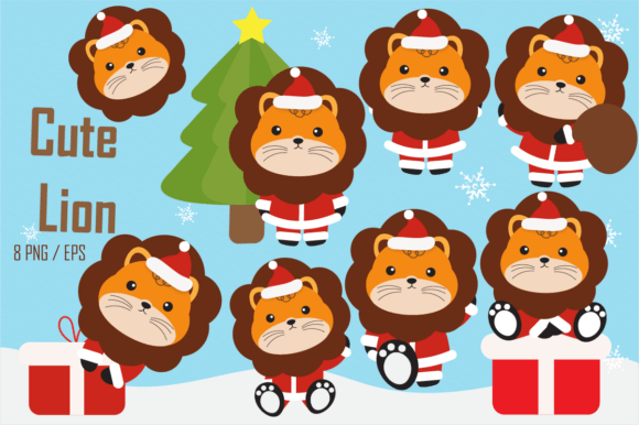 Christmas Little Lion Illustrations Review