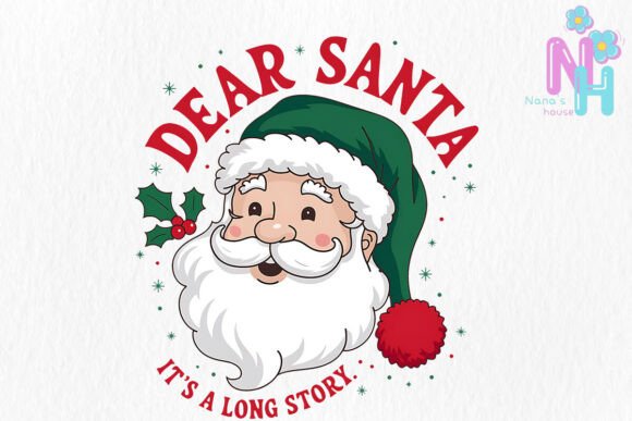 Dear Santa Sublimation: Festive Illustrations for Blogs