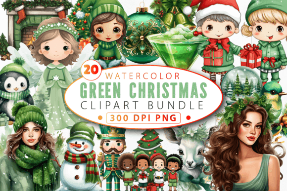 Green Christmas Clipart Sublimation Bund Review