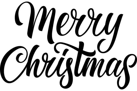 Merry Christmas Lettering: Catholic Chri Illustrations