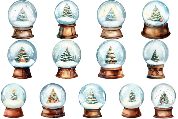 Review: 13 Christmas Snow Globe Illustrations
