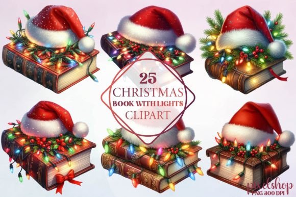Review: Watercolor Christmas Book Clipart for Embroidery