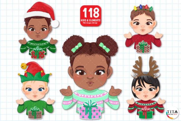 Reviewing Christmas Kids Clipart Illustrations