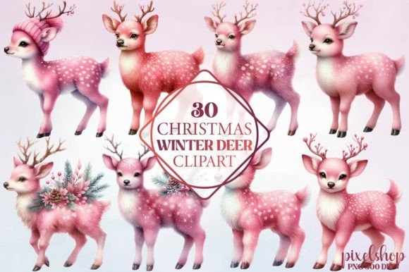 Reviewing Christmas Winter Deer Clipart for Embroidery