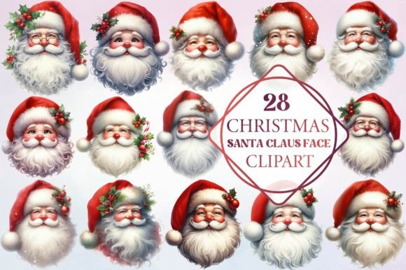 Reviewing Santa Claus Face Illustrations for Branding
